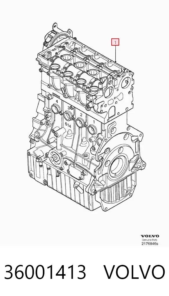 Двигун 36001413 Volvo