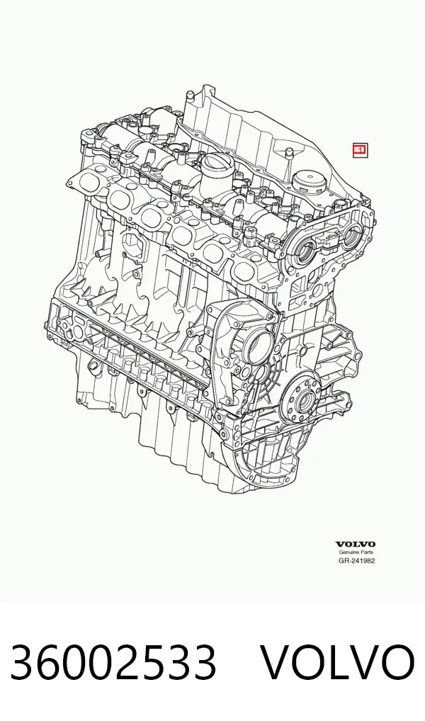 Двигун 36002533 Volvo