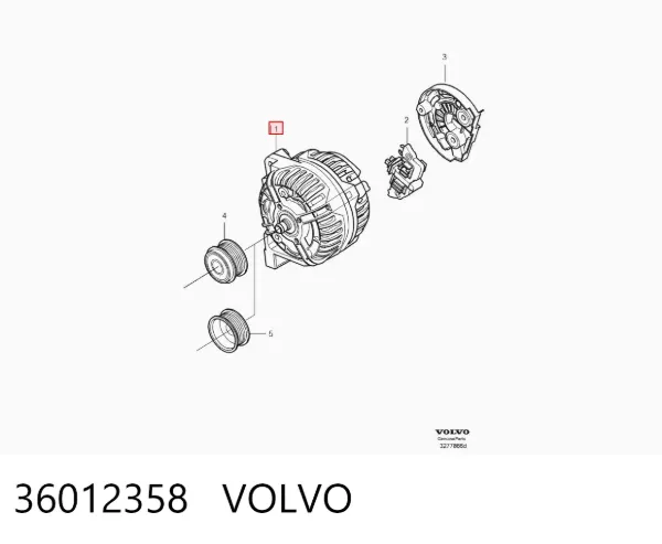 Генератор 36012358 Volvo