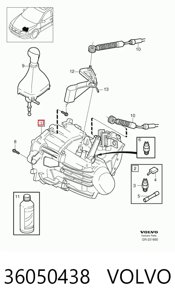 Коробка передач Volvo V70 I