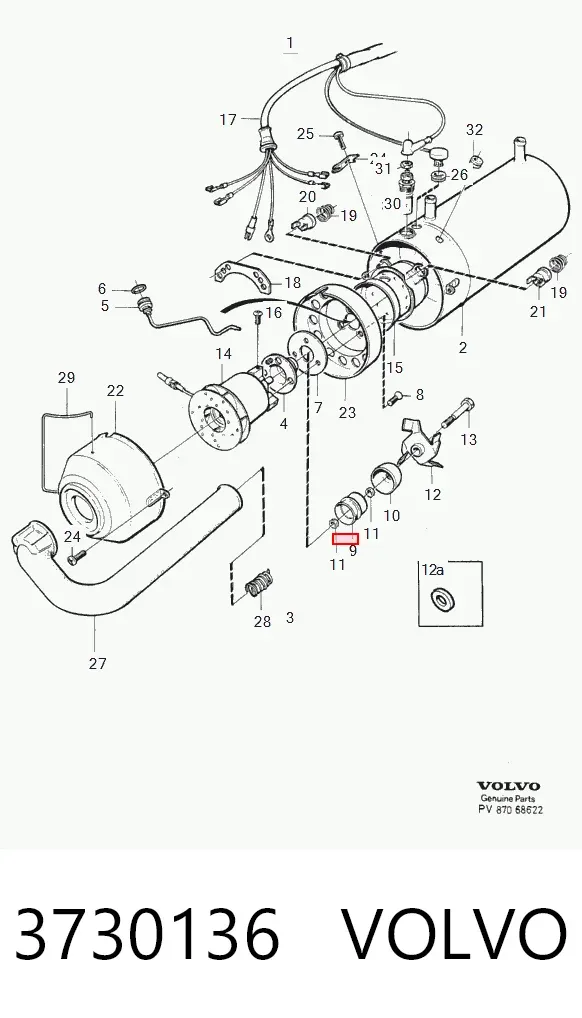  3730136 Volvo