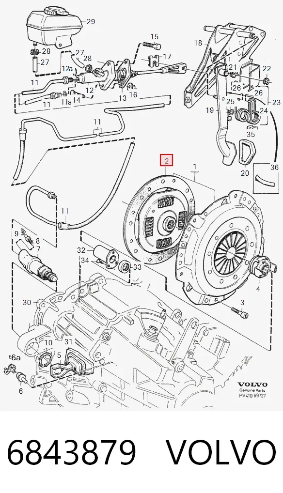 Зчеплення 6843879 Volvo