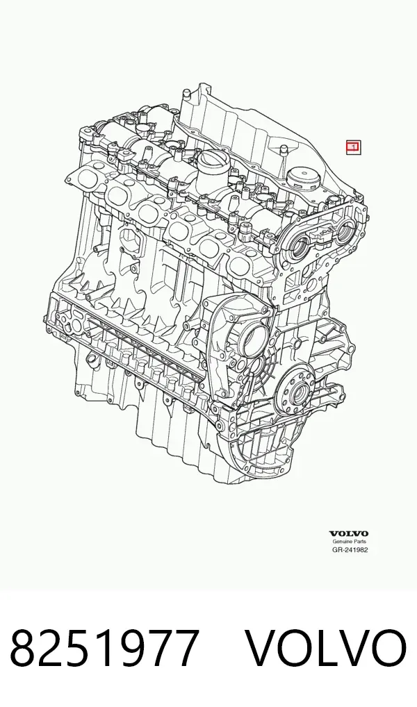 Двигун 8251977 Volvo
