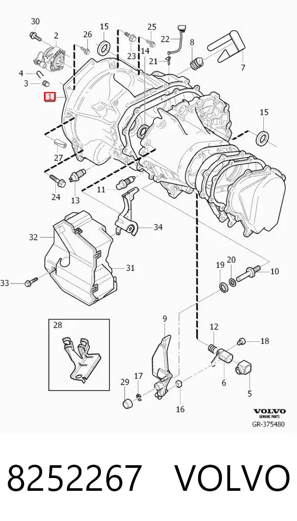 Коробка передач 8252267 Volvo