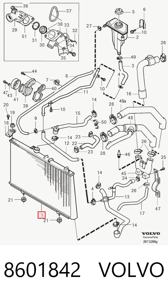 Радіатор 8601842 Volvo