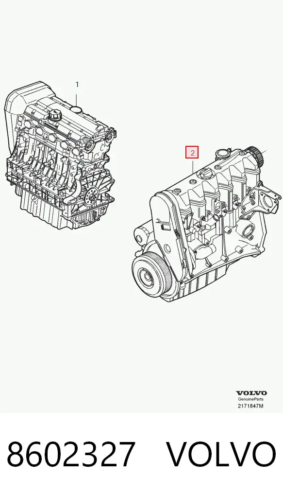 Двигун 8602327 Volvo