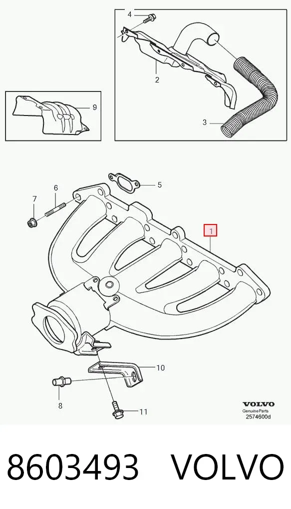 Каталізатор 8603493 Volvo