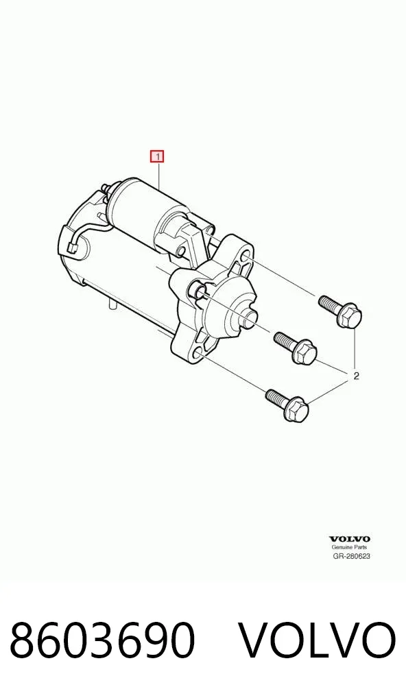 Стартер 8603690 Volvo