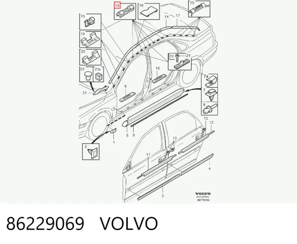 Лобове скло 86229069 Volvo