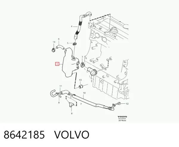 Масловіддільник 8642185 Volvo