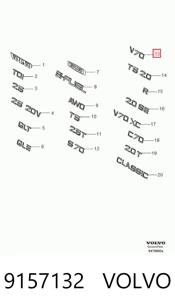  9157132 Volvo