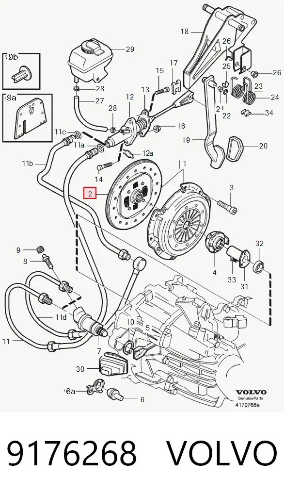 Диск зчеплення 9176268 Volvo