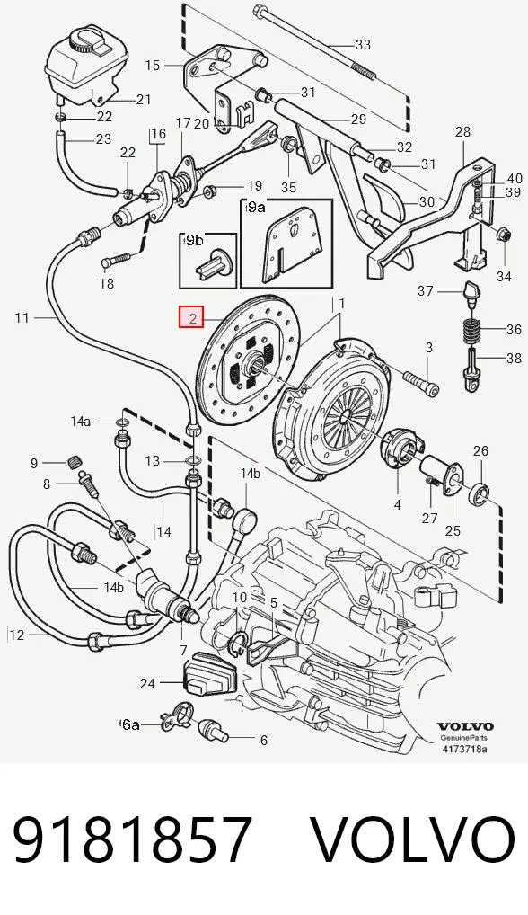 Диск зчеплення 9181857 Volvo