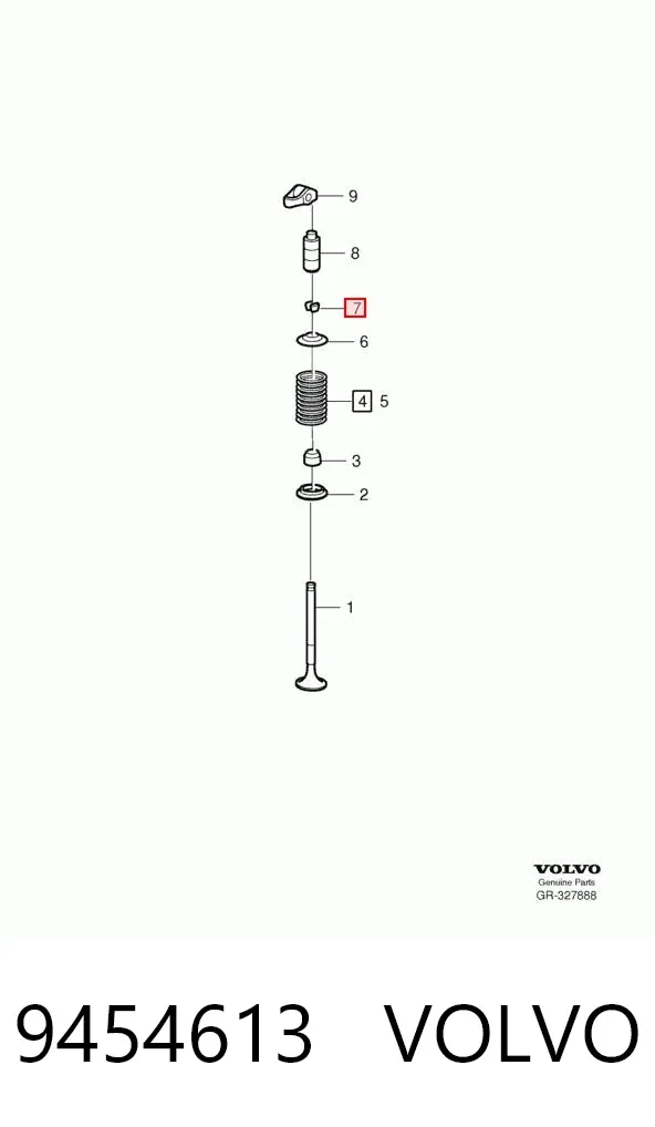 Сухар клапану 9454613 Volvo