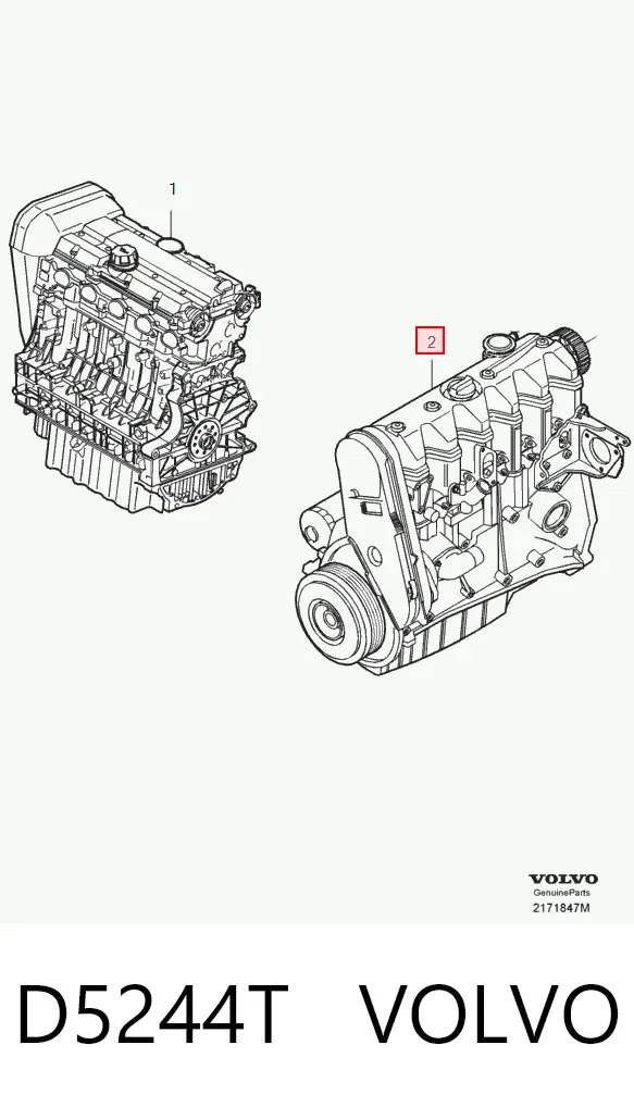 Двигун D5244T Volvo