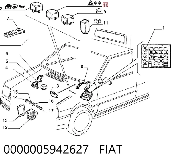 Реле поворотів 0000005942627 Fiat/Alfa/Lancia