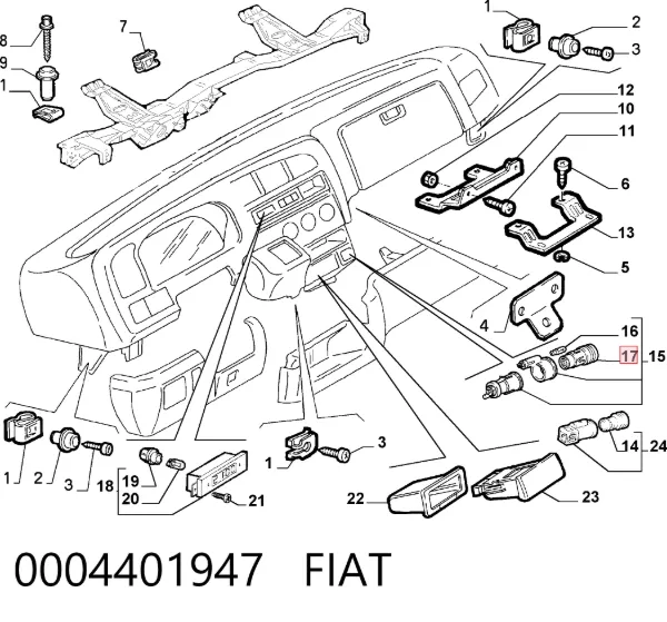 Прикурювач 0004401947 Fiat/Alfa/Lancia