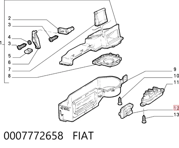 Резистор пічки 0007772658 Fiat/Alfa/Lancia