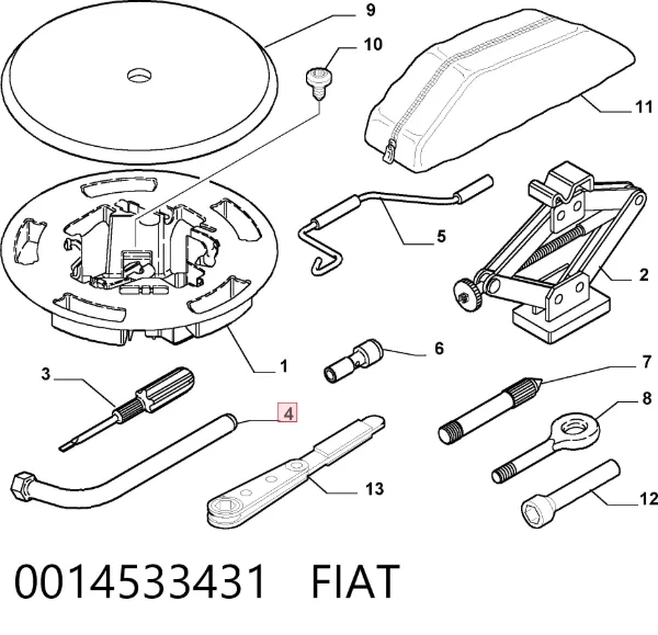  0014533431 Fiat/Alfa/Lancia