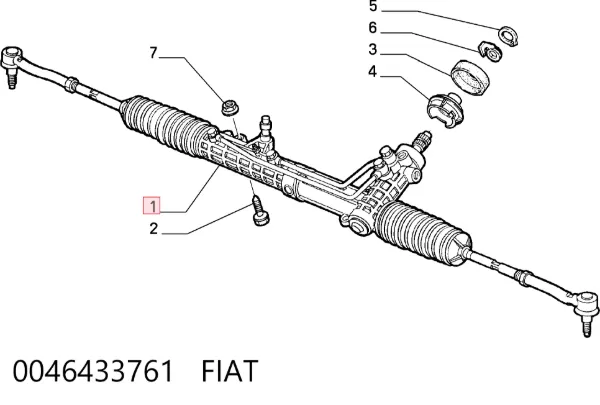 Рульова рейка 0046433761 Fiat/Alfa/Lancia