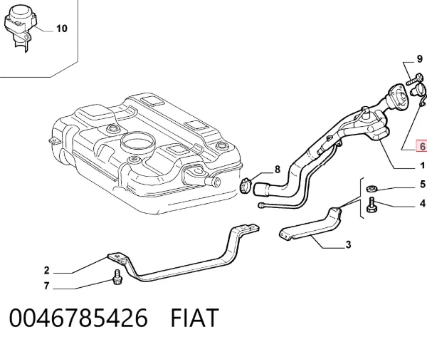 Пробка бензобаку 0046785426 Fiat/Alfa/Lancia