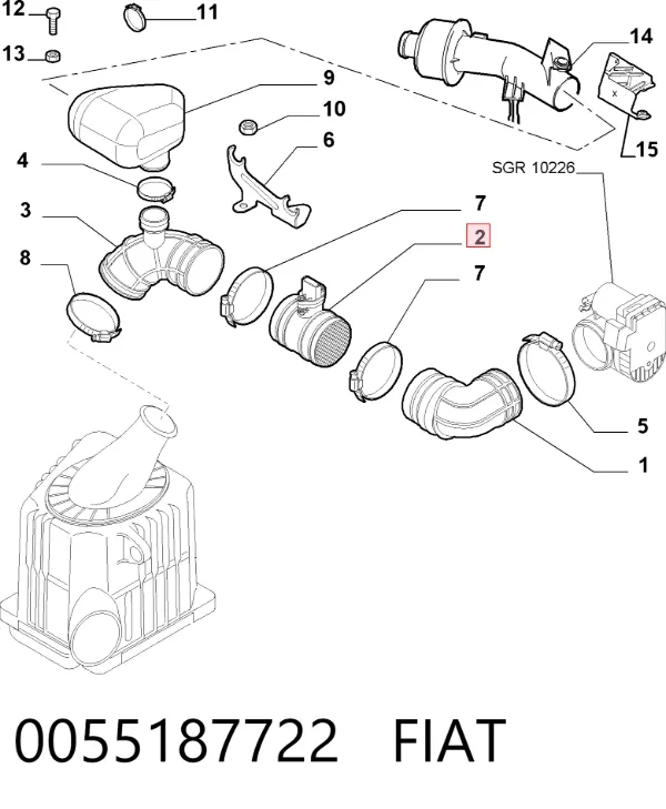 ДМРВ 0055187722 Fiat/Alfa/Lancia
