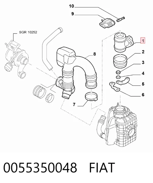 ДМРВ 0055350048 Fiat/Alfa/Lancia