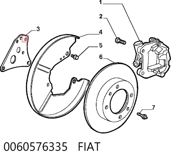 Гальмівні диски 0060576335 Fiat/Alfa/Lancia