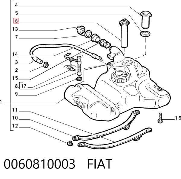 Датчик рівня палива 0060810003 Fiat/Alfa/Lancia