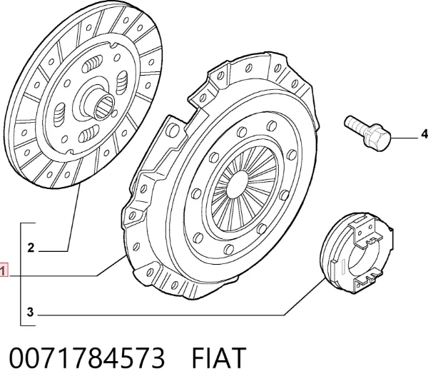Зчеплення 0071784573 Fiat/Alfa/Lancia