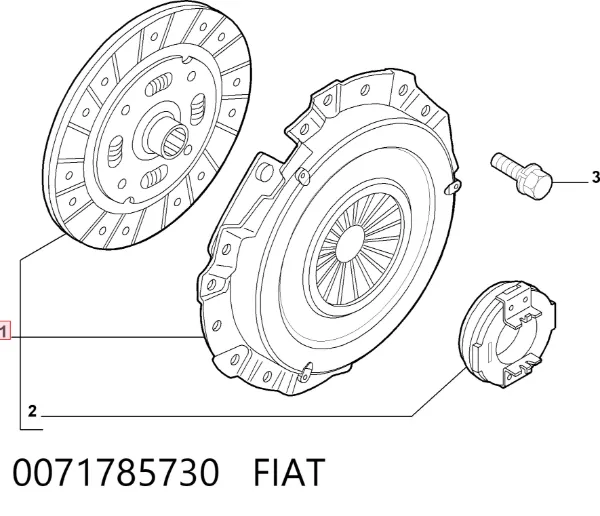 Зчеплення 0071785730 Fiat/Alfa/Lancia