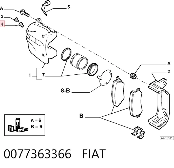  0077363366 Fiat/Alfa/Lancia