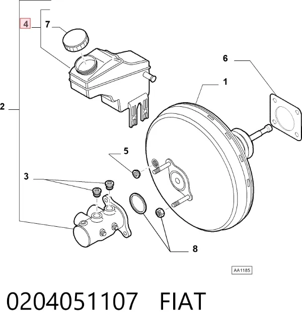  0204051107 Fiat/Alfa/Lancia