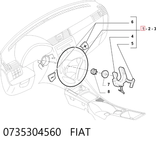 Кермо 0735304560 Fiat/Alfa/Lancia