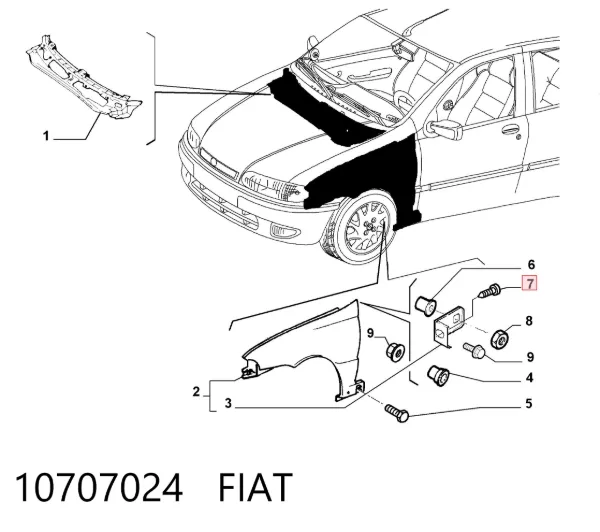  10707024 Fiat/Alfa/Lancia
