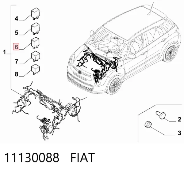 Реле електричне багатофункціональне 11130088 Fiat/Alfa/Lancia