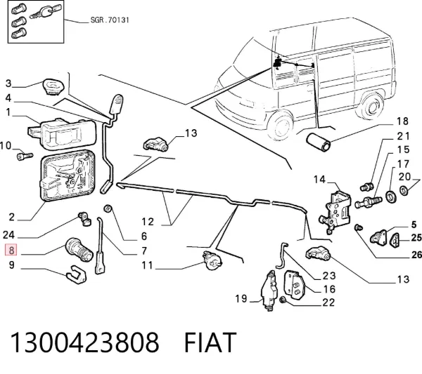  1300423808 Fiat/Alfa/Lancia