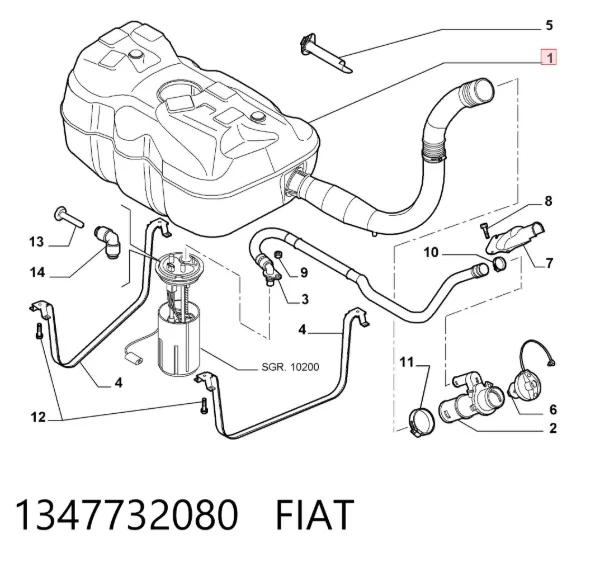 Паливний бак Fiat Ducato III
