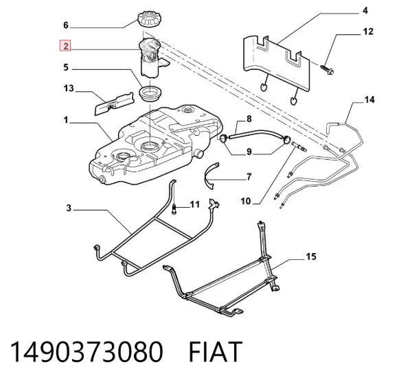 Бензонасос 1490373080 Fiat/Alfa/Lancia