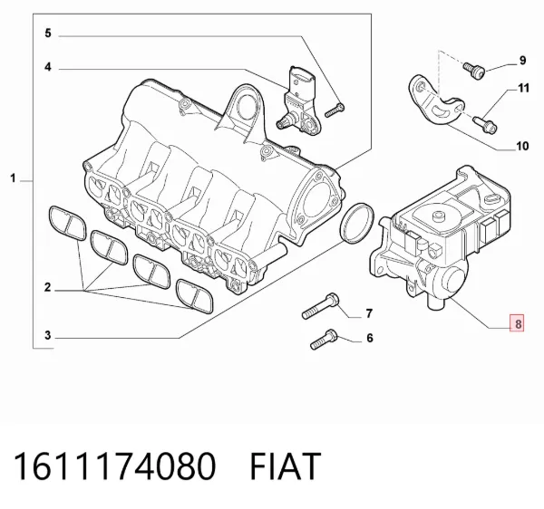 Дросільна заслінка Fiat Tipo EGEA