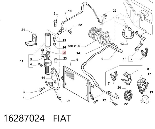  16287024 Fiat/Alfa/Lancia