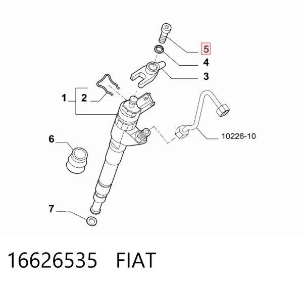 Болт кріплення форсунки 16626535 Fiat/Alfa/Lancia
