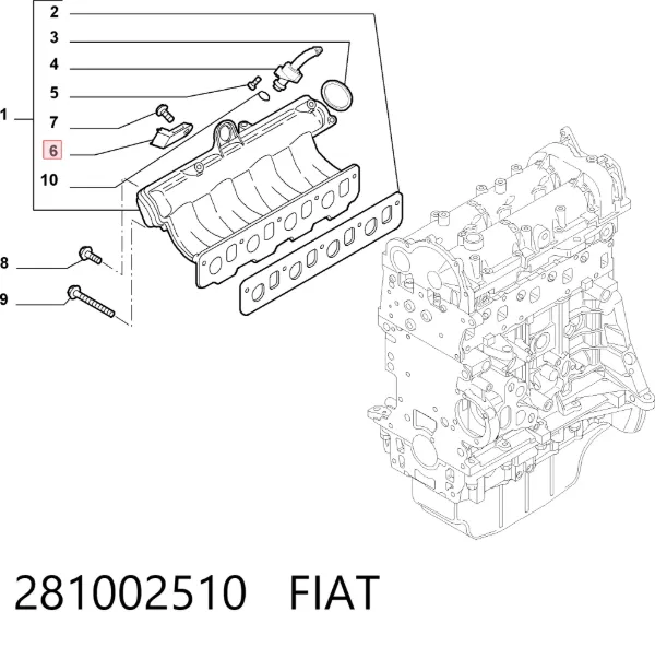 МАП Сенсор 281002510 Fiat/Alfa/Lancia