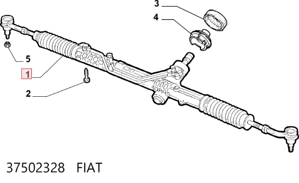 Рульова рейка 37502328 Fiat/Alfa/Lancia