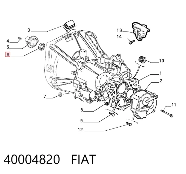 Сальник АКПП/КПП, вхідного/первинного валу 40004820 Fiat/Alfa/Lancia