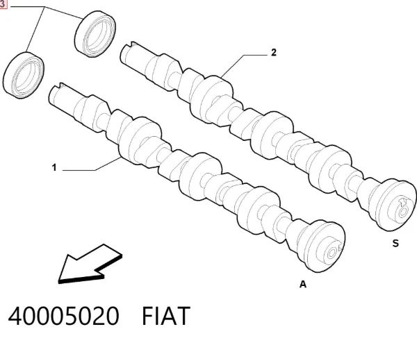 Сальник распредвала 40005020 Fiat/Alfa/Lancia