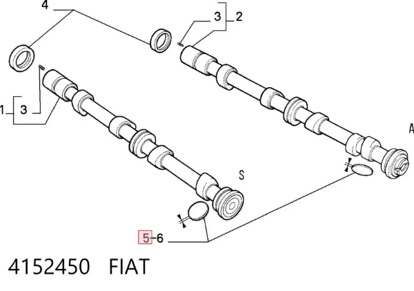 Шайба регулювальна 4152450 Fiat/Alfa/Lancia