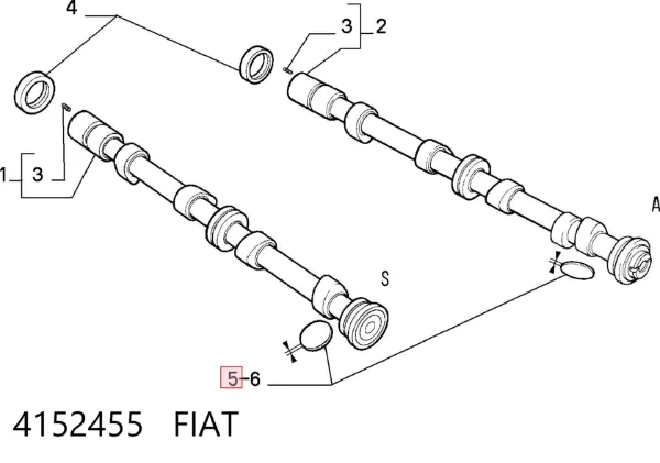 Шайба регулювальна 4152455 Fiat/Alfa/Lancia