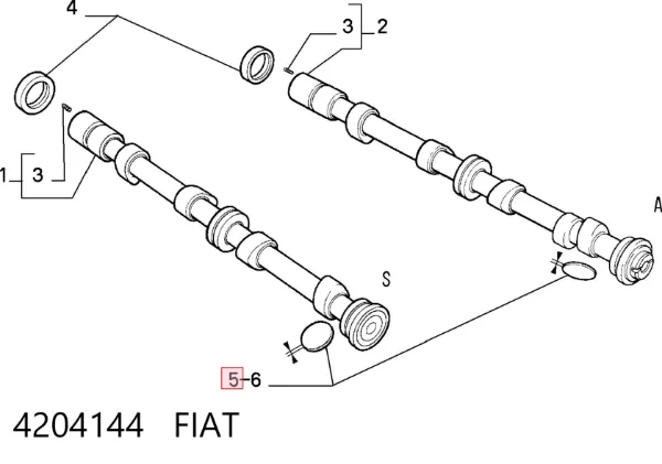 Шайба регулювальна 4204144 Fiat/Alfa/Lancia