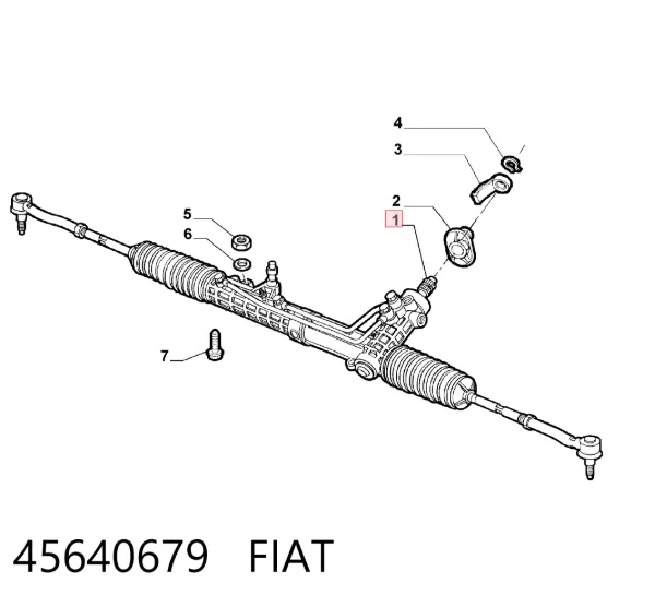 Рульова рейка 45640679 Fiat/Alfa/Lancia